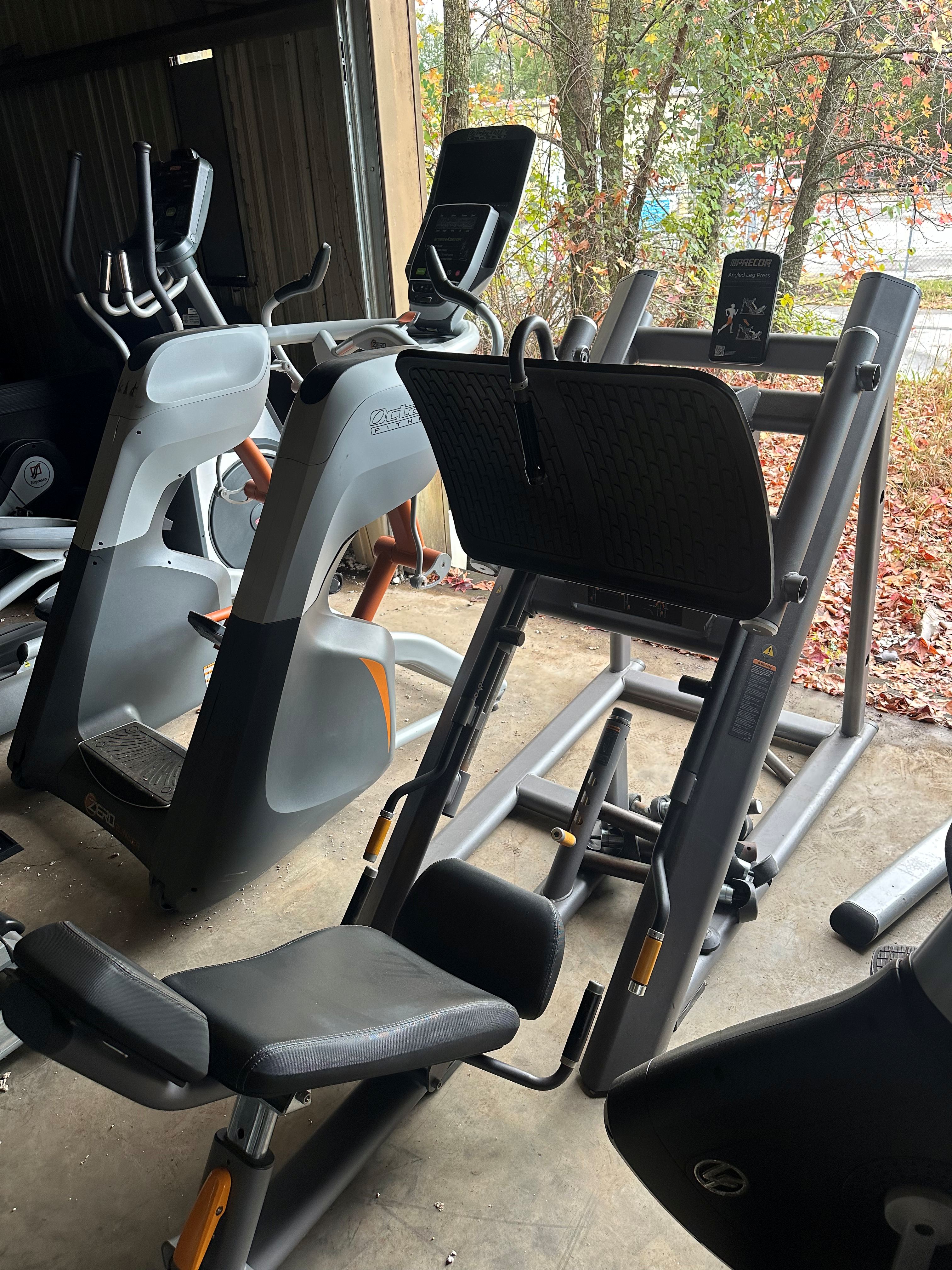 Precor angled leg press